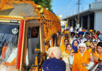 ਗੁਰਦੁਆਰਾ ਗੁਰੂ ਕੇ ਮਹਿਲ ਤੋਂ ਆਰੰਭ ਹੋਇਆ ਨਗਰ ਕੀਰਤਨ ਨਗਾਰਿਆਂ ਤੇ ਜੈਕਾਰਿਆਂ ਦੀ ਗੂੰਜ ‘ਚ ਖ਼ਾਲਸਈ ਜਾਹੋ-ਜਲਾਲ ਨਾਲ ਸ੍ਰੀ ਅਨੰਦਪੁਰ ਸਾਹਿਬ ਪੁੱਜ ਕੇ ਹੋਇਆ ਸੰਪੂਰਨ